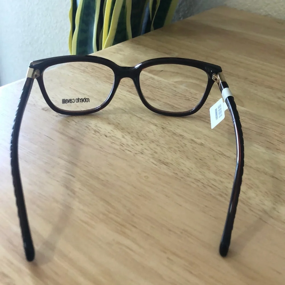 Roberto Cavalli dark brown eyeglasses frames
